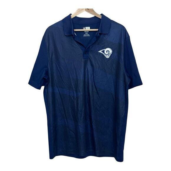 Mens NFL Team Apparel Los Angeles Rams TX3 Cool Polo - Size large - Picture 1 of 6